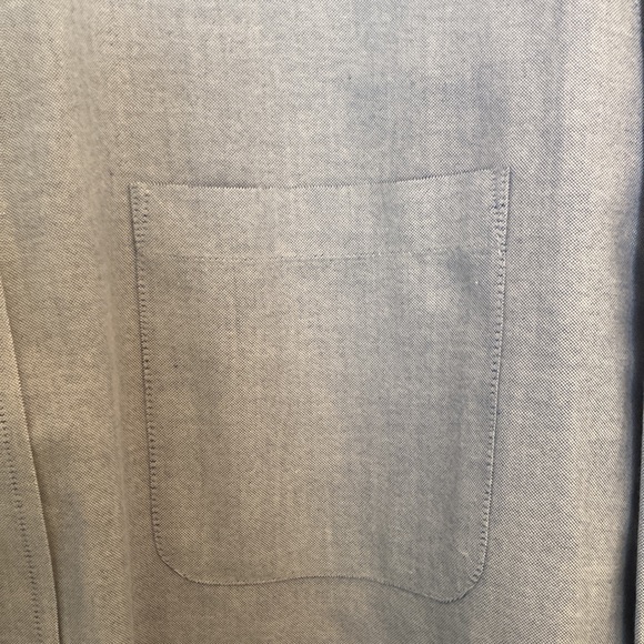 MEN’S CHAPS BLUE BUTTON DOWN DRESS SHIRT! - Picture 3 of 3